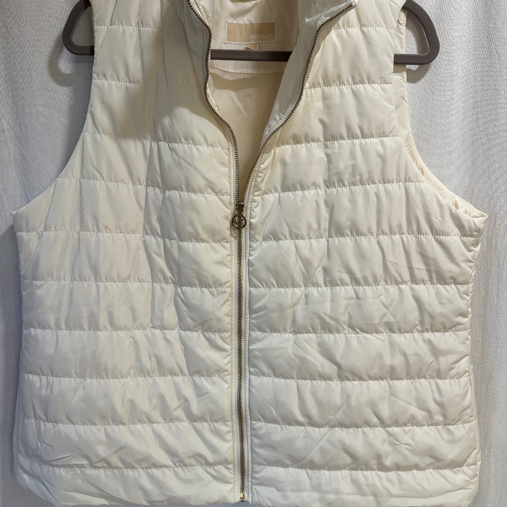 Michael Kors ivory vest size 1X